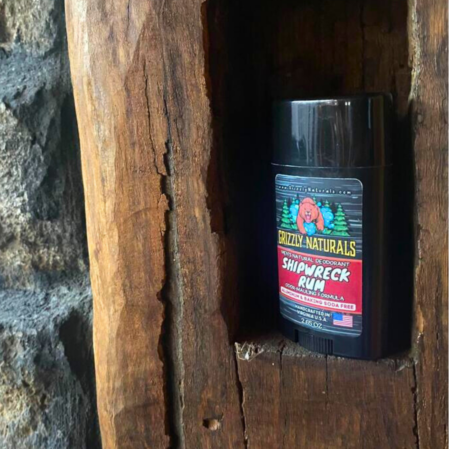 Shipwreck Rum - Natural Deodorant for Men | Aluminum-Free & Baking Soda-Free