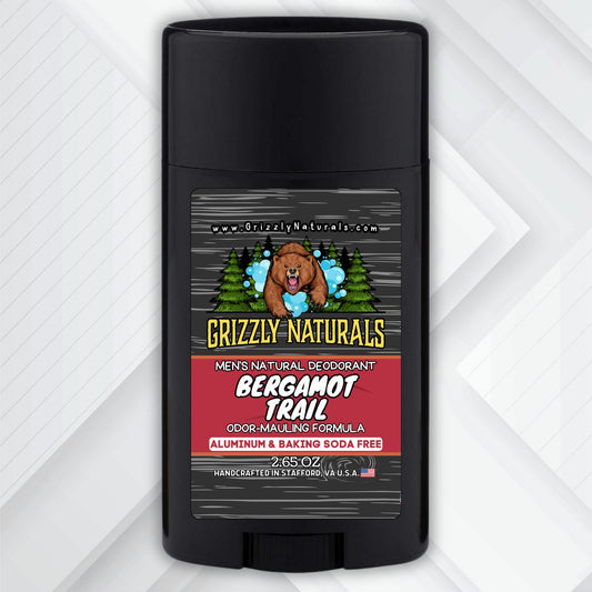 Bergamot Trail - DEODORANT - Baking Soda & Aluminum Free - Grizzly Naturals Soap Company