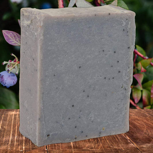 Bluebearry - BAR SOAP - Light Grit - Grizzly Naturals Soap Company