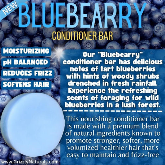 Bluebearry - CONDITIONER BAR - Grizzly Naturals Soap Company