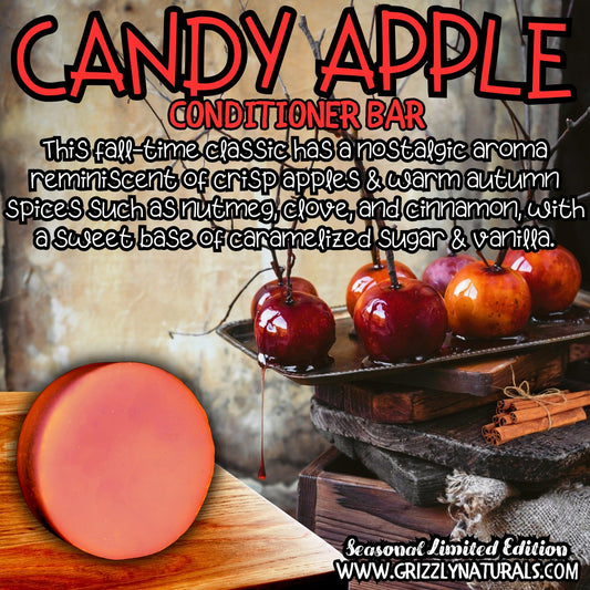 Candy Apple - CONDITIONER BAR - Grizzly Naturals Soap Company
