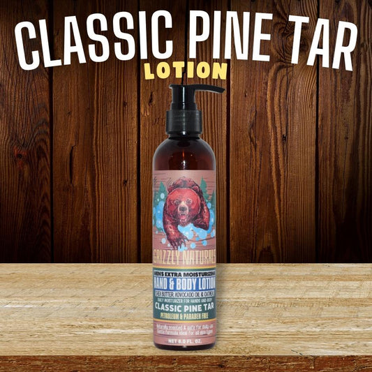 Classic Pine Tar Hand / Body Lotion - Grizzly Naturals Soap Company