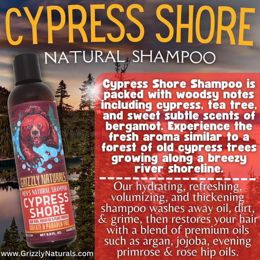 Cypress Shore Shampoo - Grizzly Naturals Soap Company
