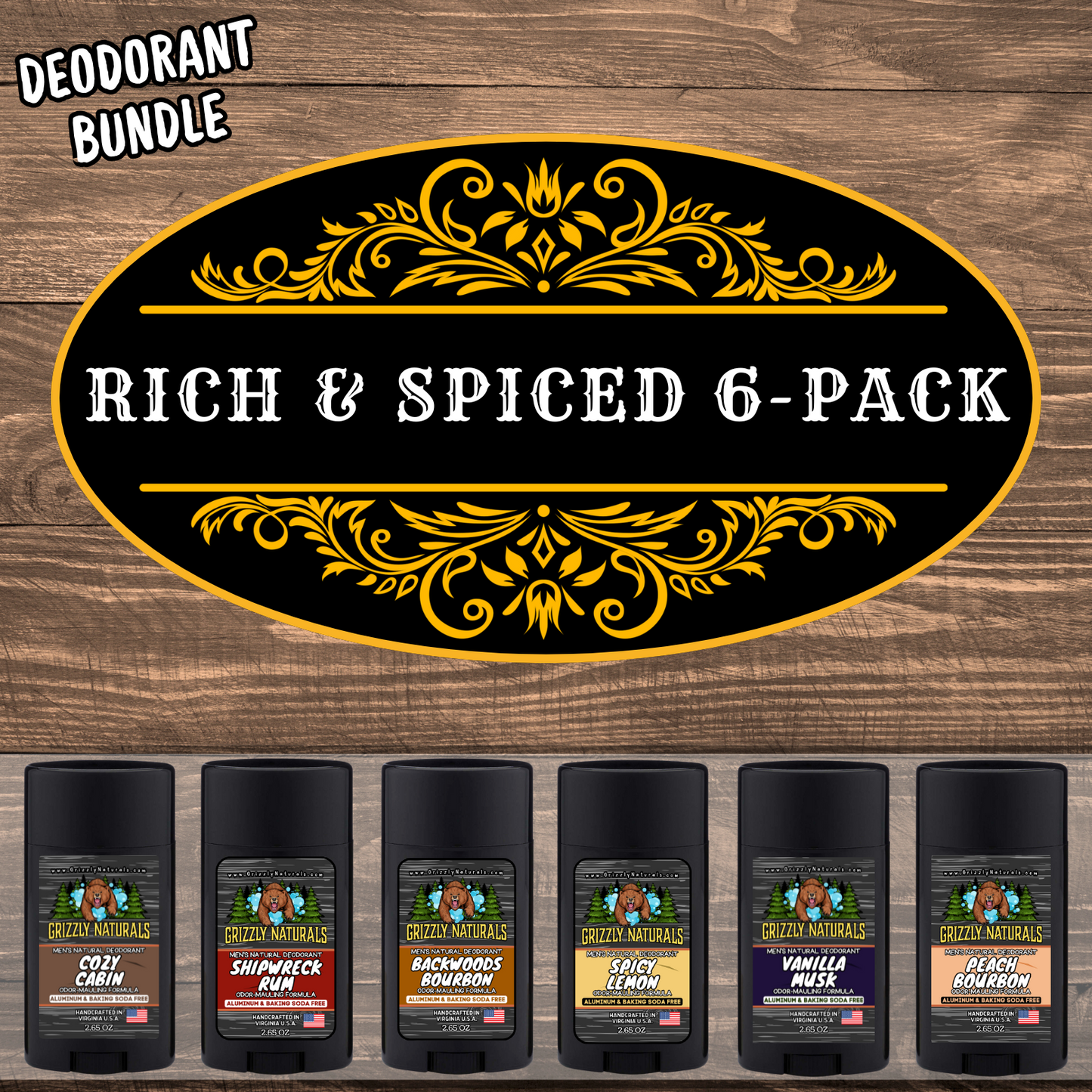 Rich & Spiced | Deodorant 6-Pack