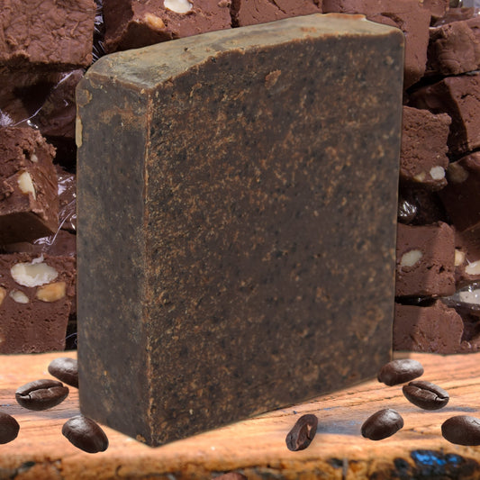 Grizzly Mocha - BAR SOAP - Extra Rough Heavy Grit - Gardener's / Mechanic's Soap - Grizzly Naturals Soap Company