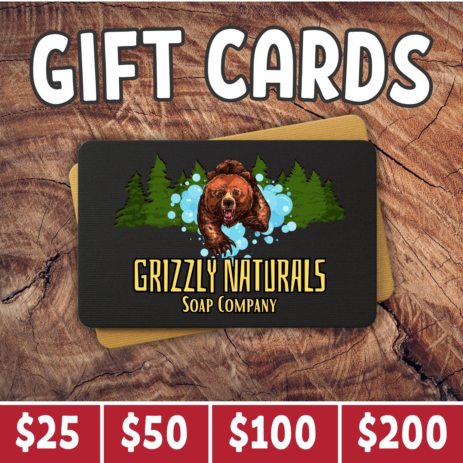 Grizzly Naturals eGift Cards - Grizzly Naturals Soap Company