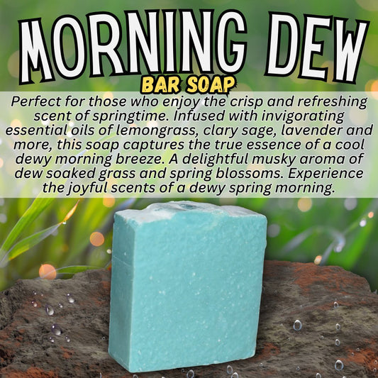 Morning Dew - BAR SOAP - Zero Grit - Grizzly Naturals Soap Company