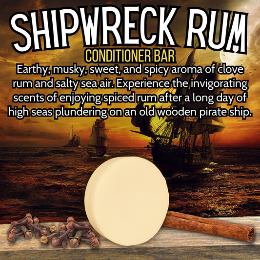 Shipwreck Rum - CONDITIONER BAR - Grizzly Naturals Soap Company