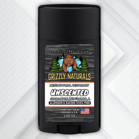 Unscented Deodorant - Baking Soda & Aluminum Free - Grizzly Naturals Soap Company