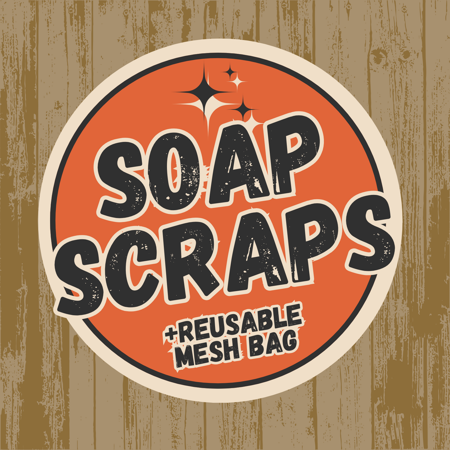 Image with the words 'Soap Scraps' for Grizzly Naturals listing of assorted handmade soap end pieces