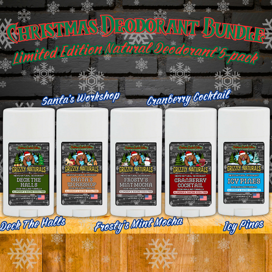 Christmas Deodorant Giftset - 5 Pack Variety Bundle