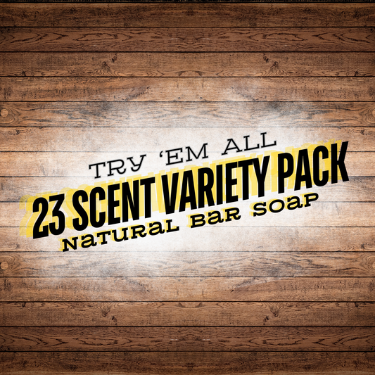 Try 'Em All - GRIZZLY SIZED BAR SOAP BUNDLE - VARIETY 23 PACK