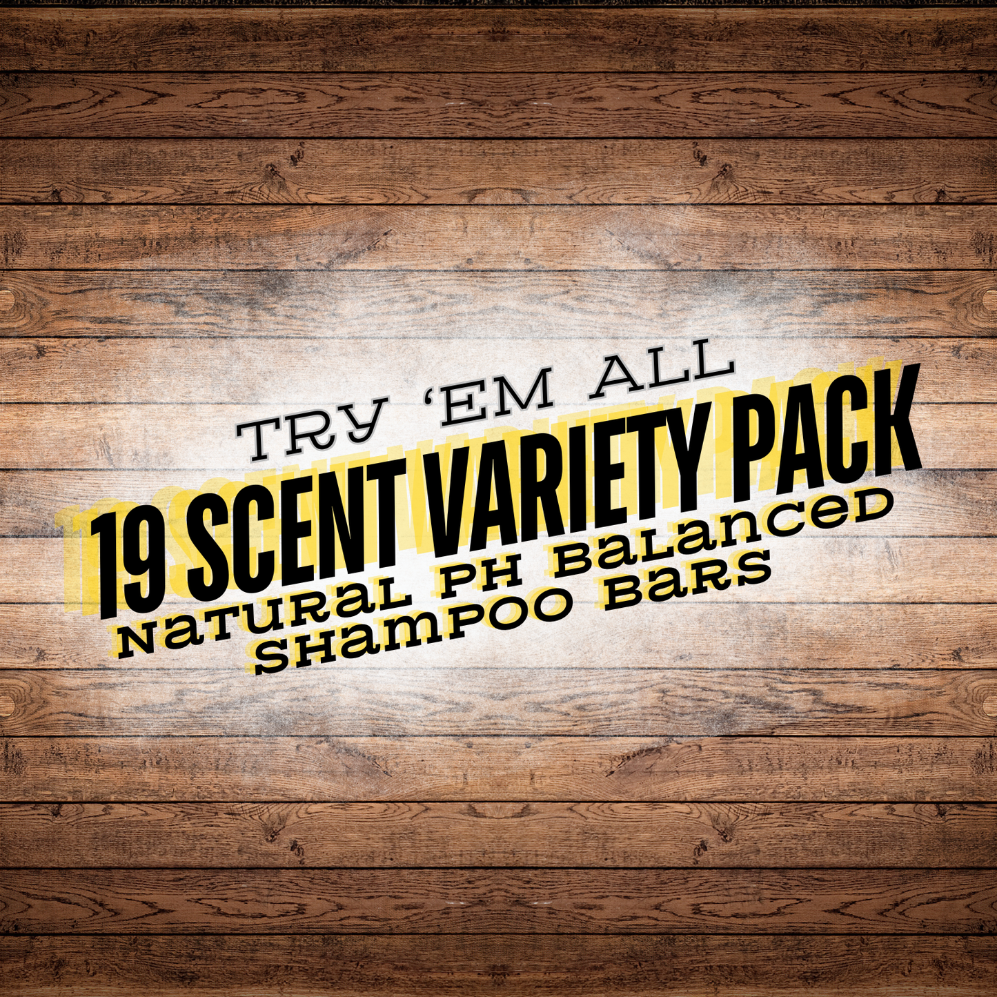 Try 'Em All - GRIZZLY SIZED SHAMPOO BAR BUNDLE - VARIETY 19 PACK