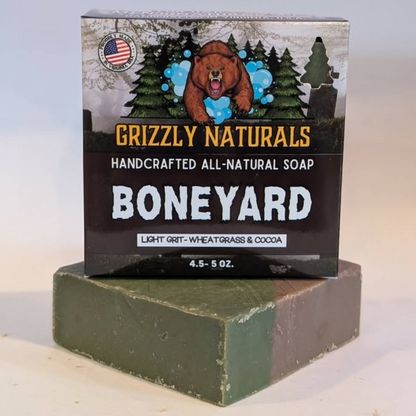 Boneyard 🪦 - HALLOWEEN LIMITED EDITION - Zero Grit - NATURAL BAR SOAP FOR MEN