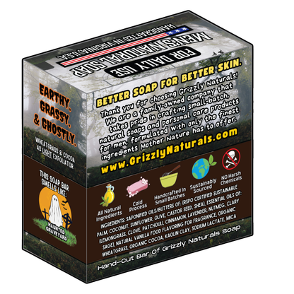 Boneyard 🪦 - HALLOWEEN LIMITED EDITION - Zero Grit - NATURAL BAR SOAP FOR MEN