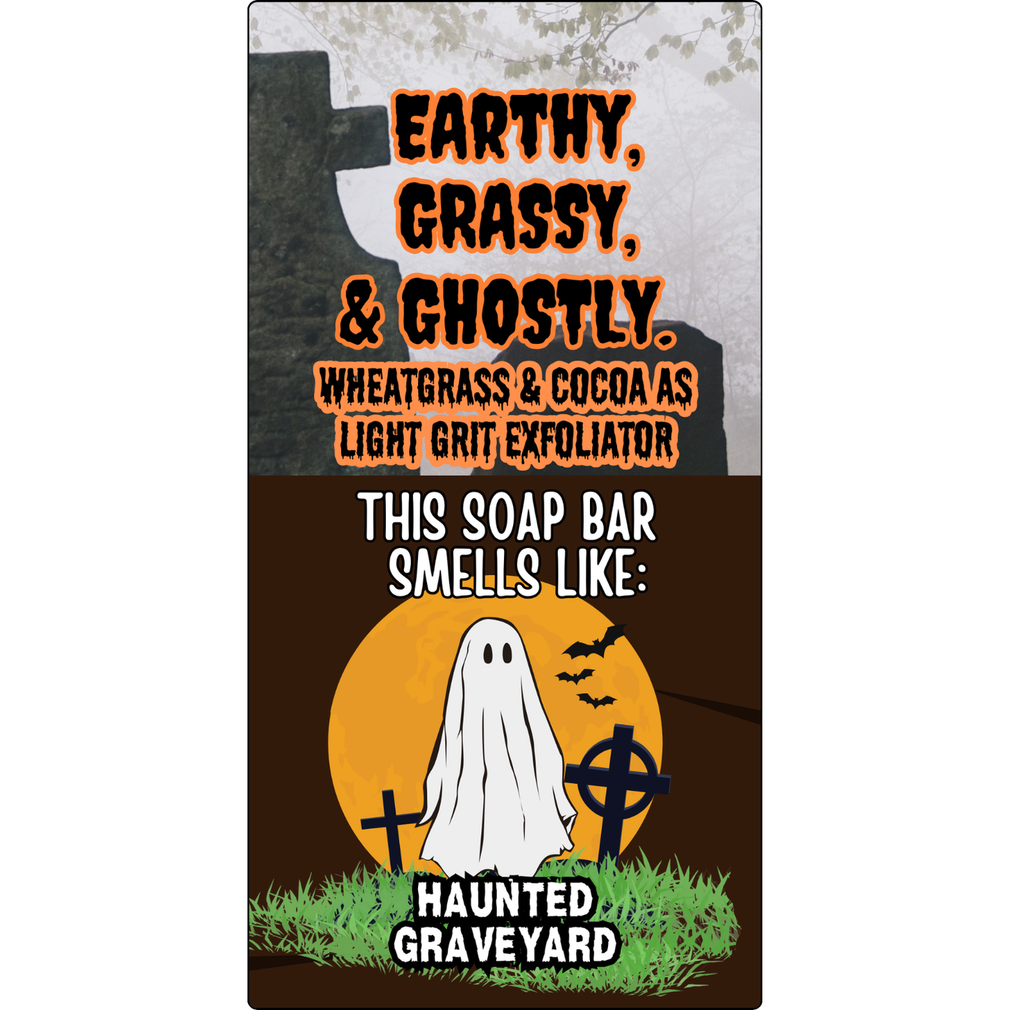 Boneyard 🪦 - HALLOWEEN LIMITED EDITION - Zero Grit - NATURAL BAR SOAP FOR MEN