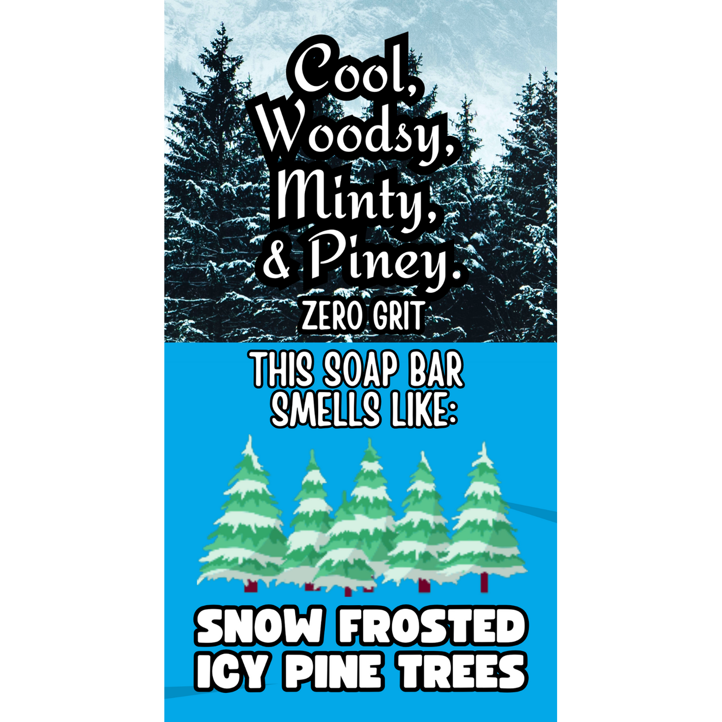 Icy Pines - Zero Grit - Limited Edition - NATURAL BAR SOAP FOR MEN