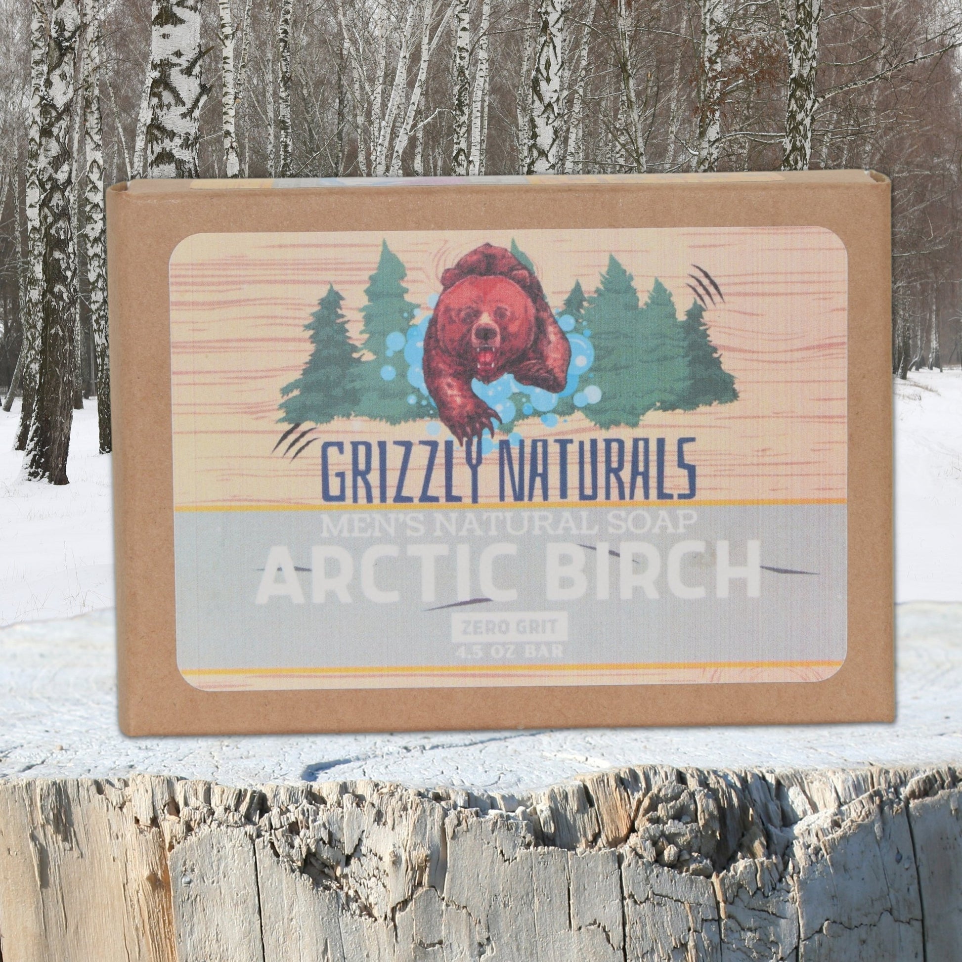 Arctic Birch - BAR SOAP - Zero Grit - Grizzly Naturals Soap Company