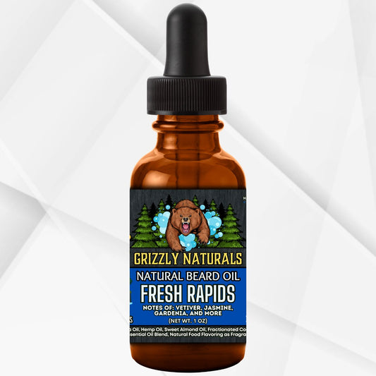 BEARD OIL - Fresh Rapids - Grizzly Naturals Soap Company