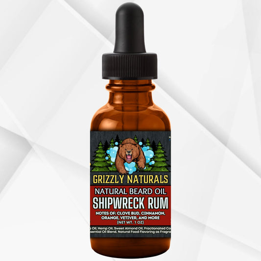 BEARD OIL - Shipwreck Rum - Grizzly Naturals Soap Company
