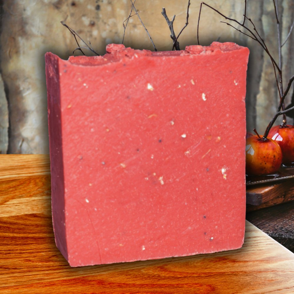 Candy Apple - BAR SOAP - Medium Grit - Grizzly Naturals Soap Company