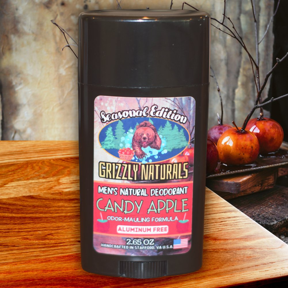 Candy Apple - DEODORANT - Baking Soda & Aluminum Free - Grizzly Naturals Soap Company