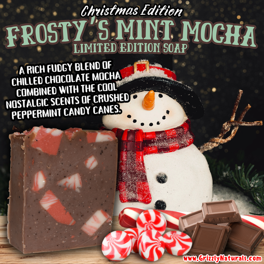 Frosty's Mint Mocha - BAR SOAP - Light Grit - Limited Edition