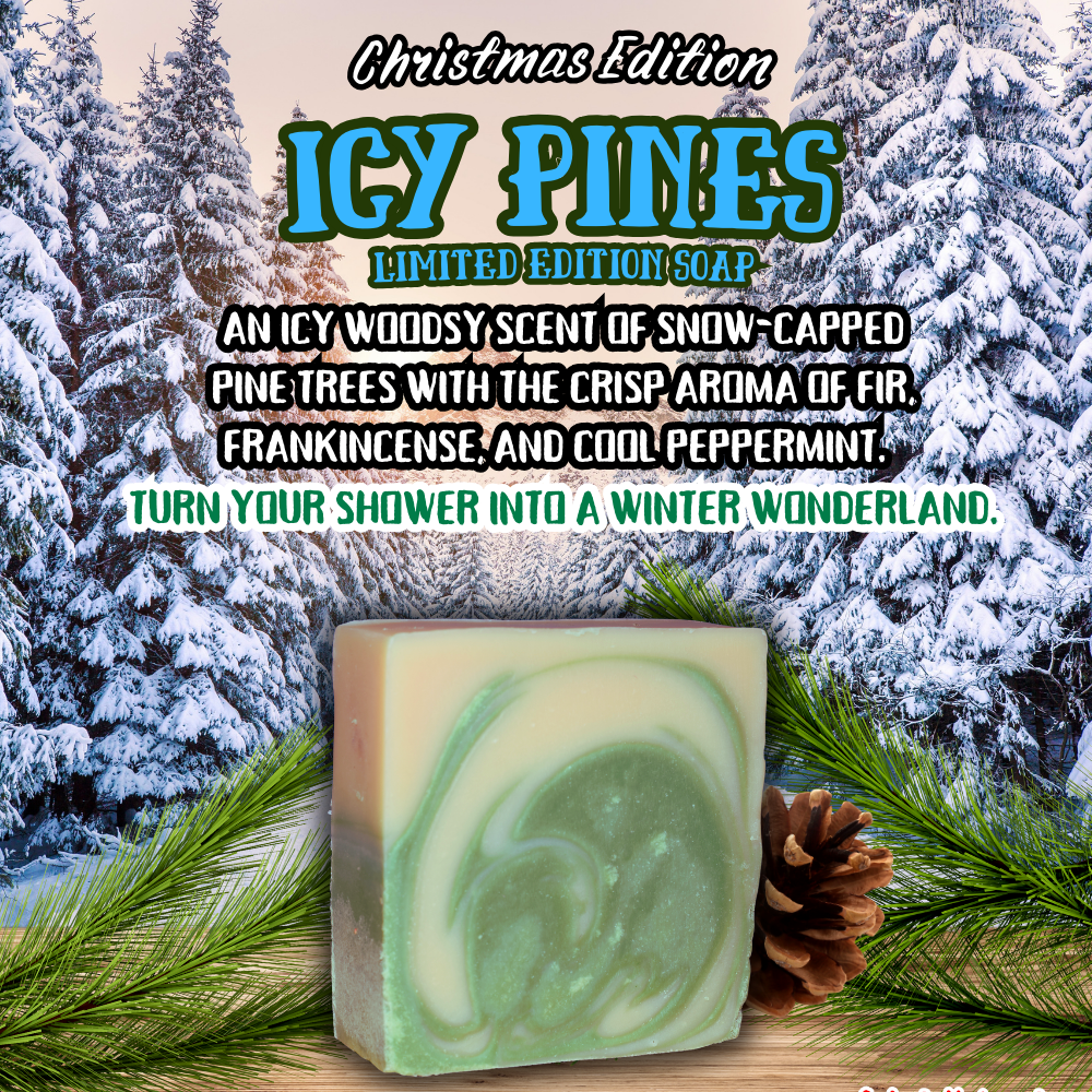 Icy Pines - Zero Grit - Limited Edition - NATURAL BAR SOAP FOR MEN