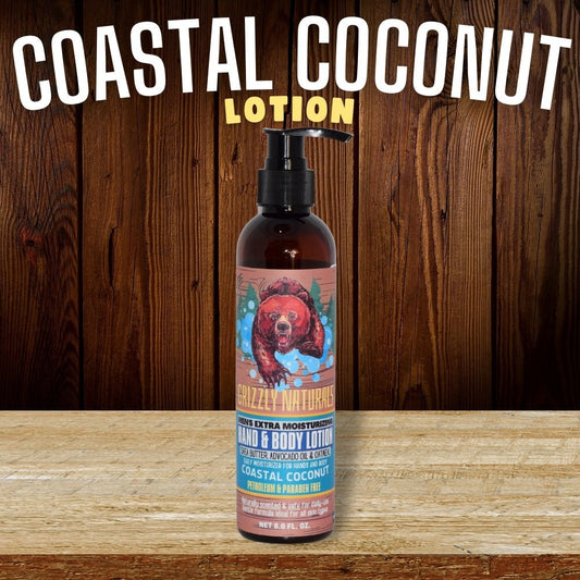 Coastal Coconut Hand / Body Lotion - Grizzly Naturals Soap Company