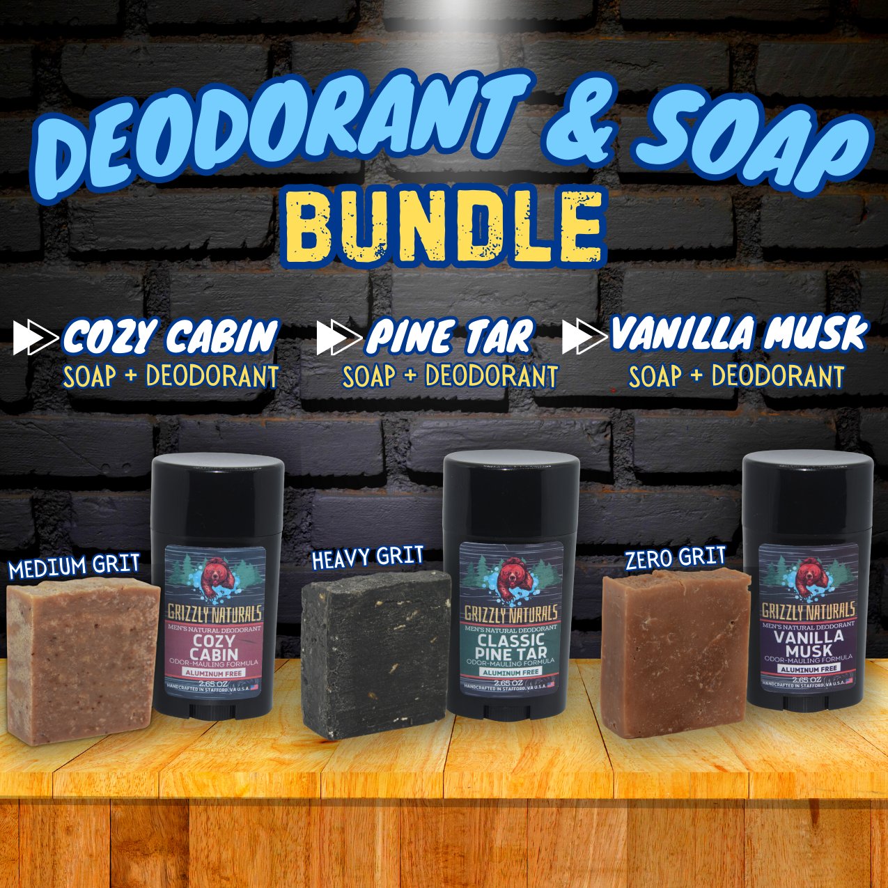 Deodorant & Soap Bundle - Grizzly Naturals Soap Company
