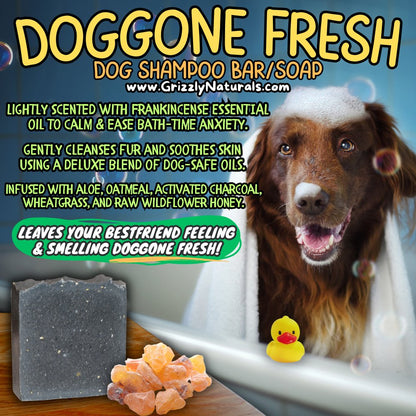 Doggone Fresh - Dog Shampoo/Soap Bar - Grizzly Naturals Soap Company