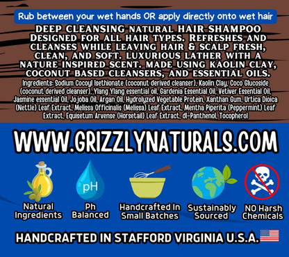 Fresh Rapids - SHAMPOO BAR - pH balanced - Grizzly Naturals Soap Company