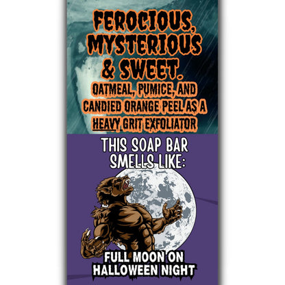 HALFWAY TO HALLOWEEN - Full Moon Bar Soap - Heavy Grit - Grizzly Naturals Soap Company