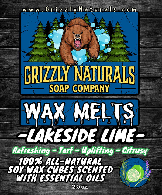 Lakeside Lime Wax Melts - Grizzly Naturals Soap Company