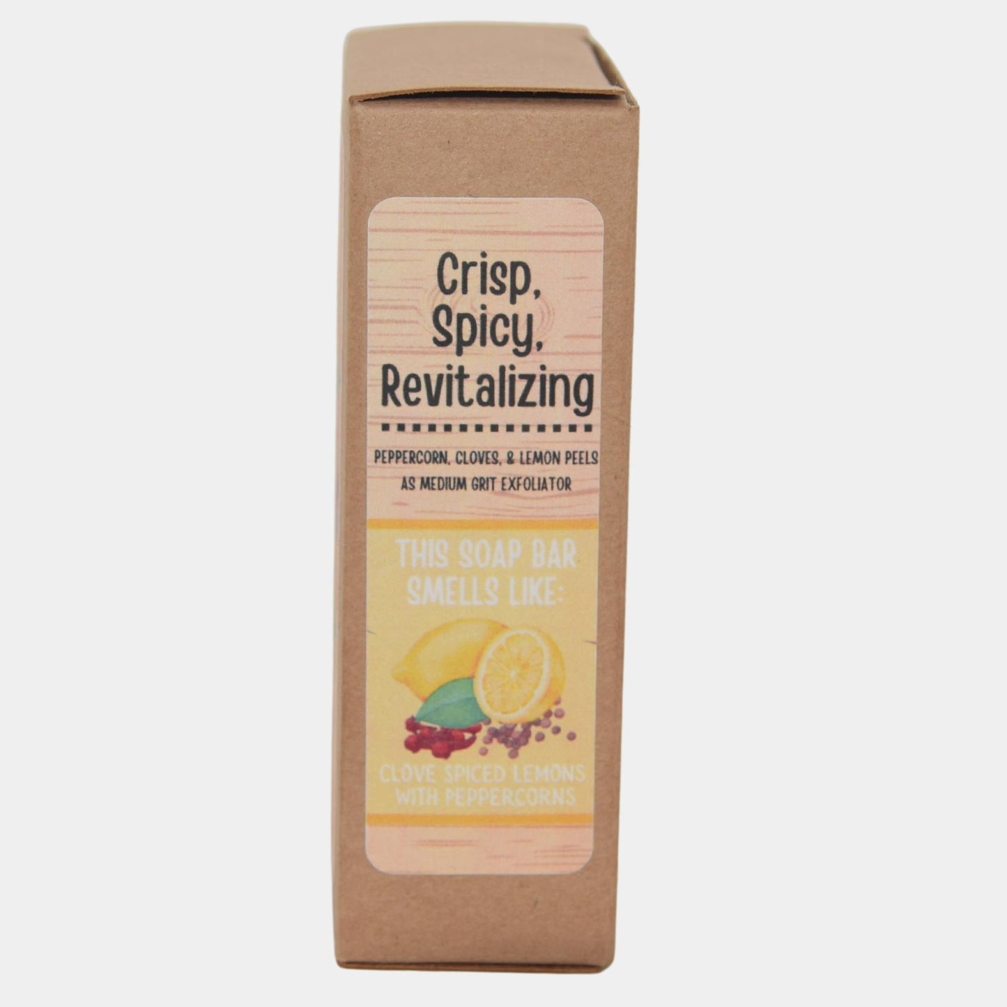Spicy Lemon - BAR SOAP - Medium Grit - Grizzly Naturals Soap Company