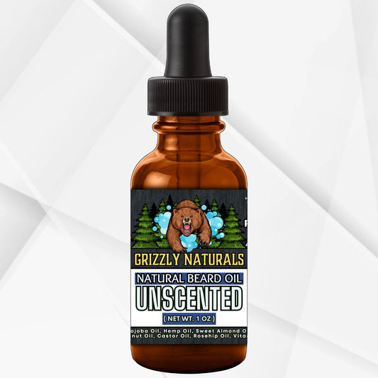 Unscented Beard Oil - Grizzly Naturals Soap Company