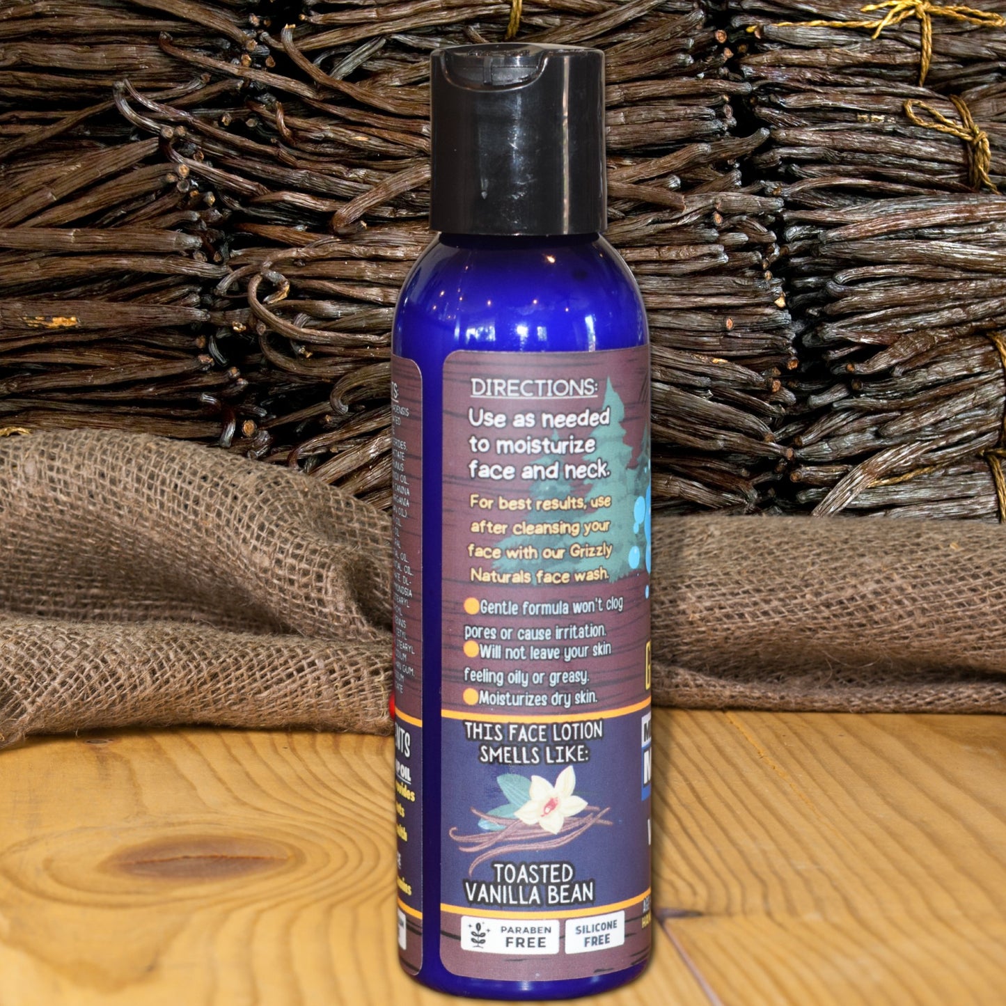 Vanilla Musk Face Lotion - Grizzly Naturals Soap Company